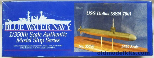 Blue Water Navy 1/350 USS Dallas SSN700 - Los Angeles Class, 35020 plastic model kit